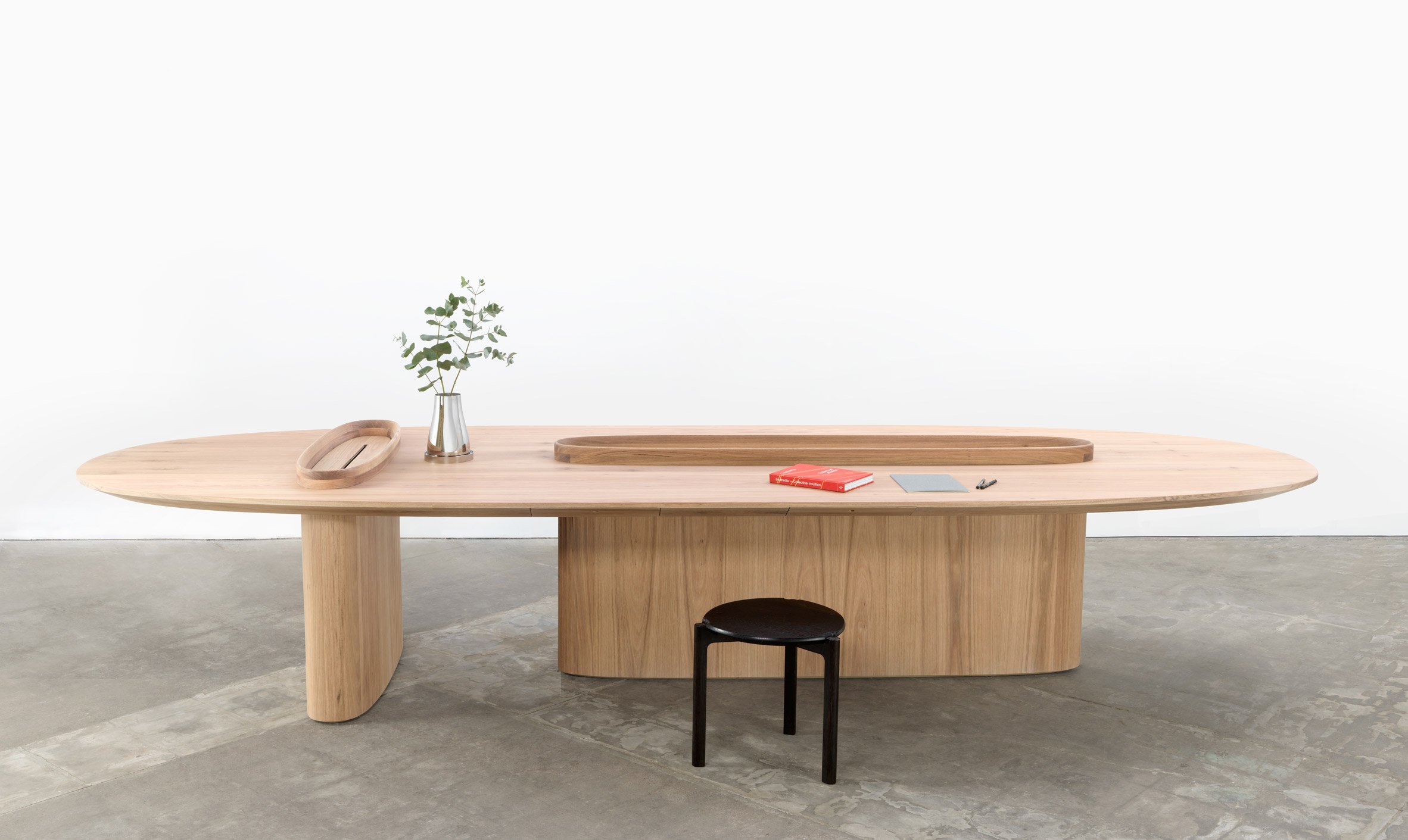 Table made from underwater forest timber