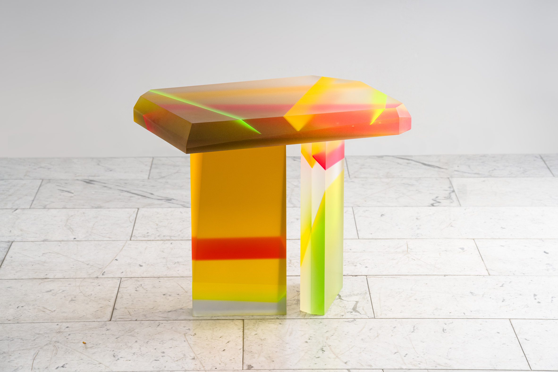 Multicoloured coffee table