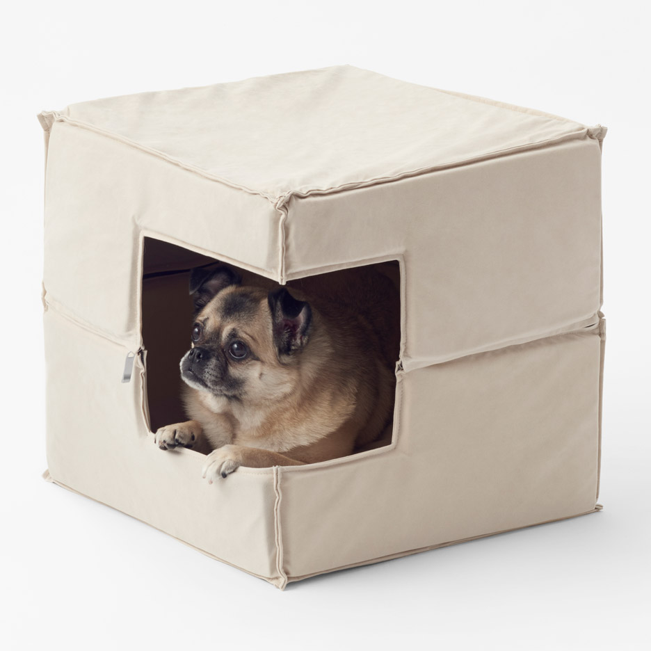 Cubic pet goods by Nendo