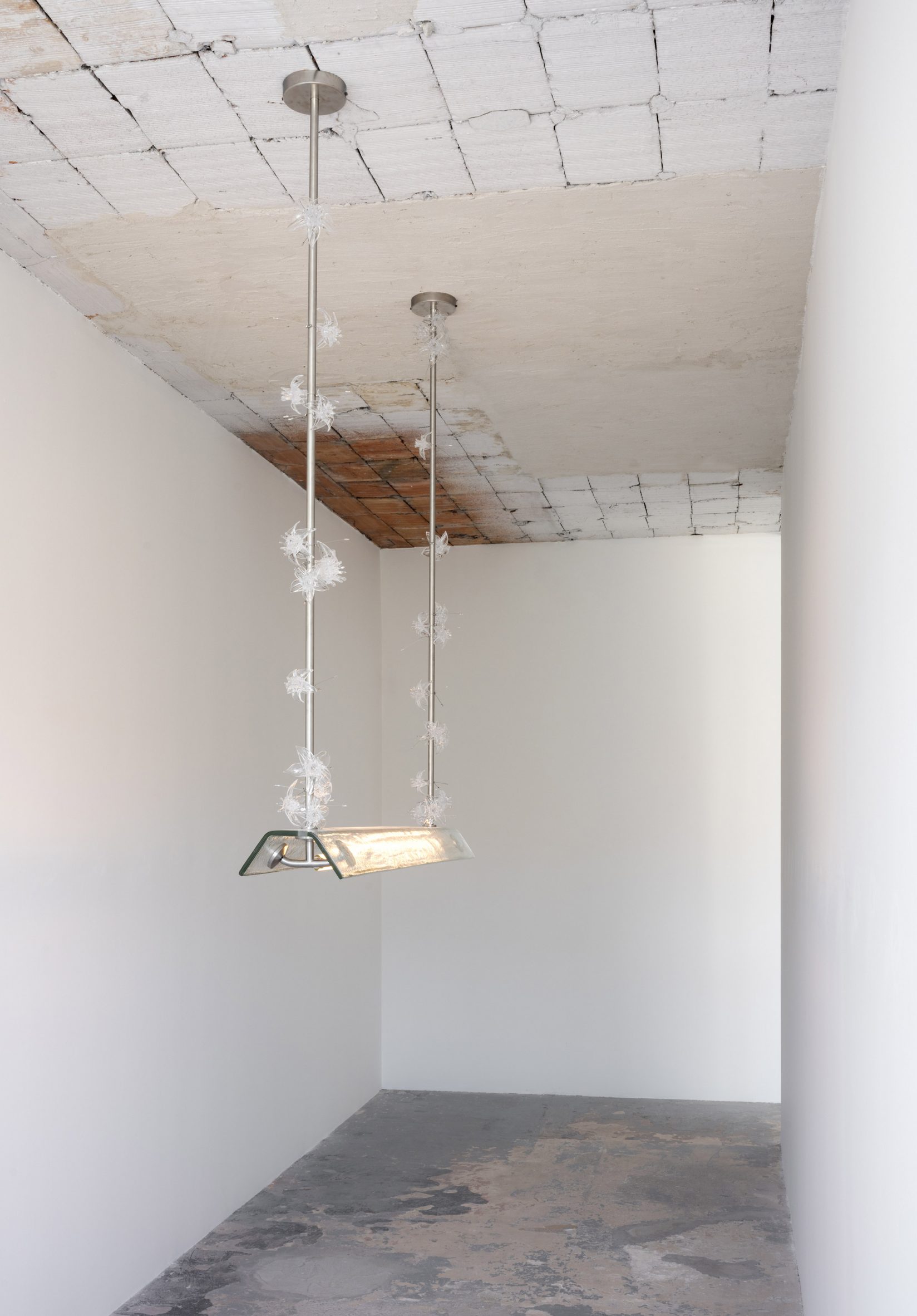 Steel and Murano glass lamp by Formafantasma