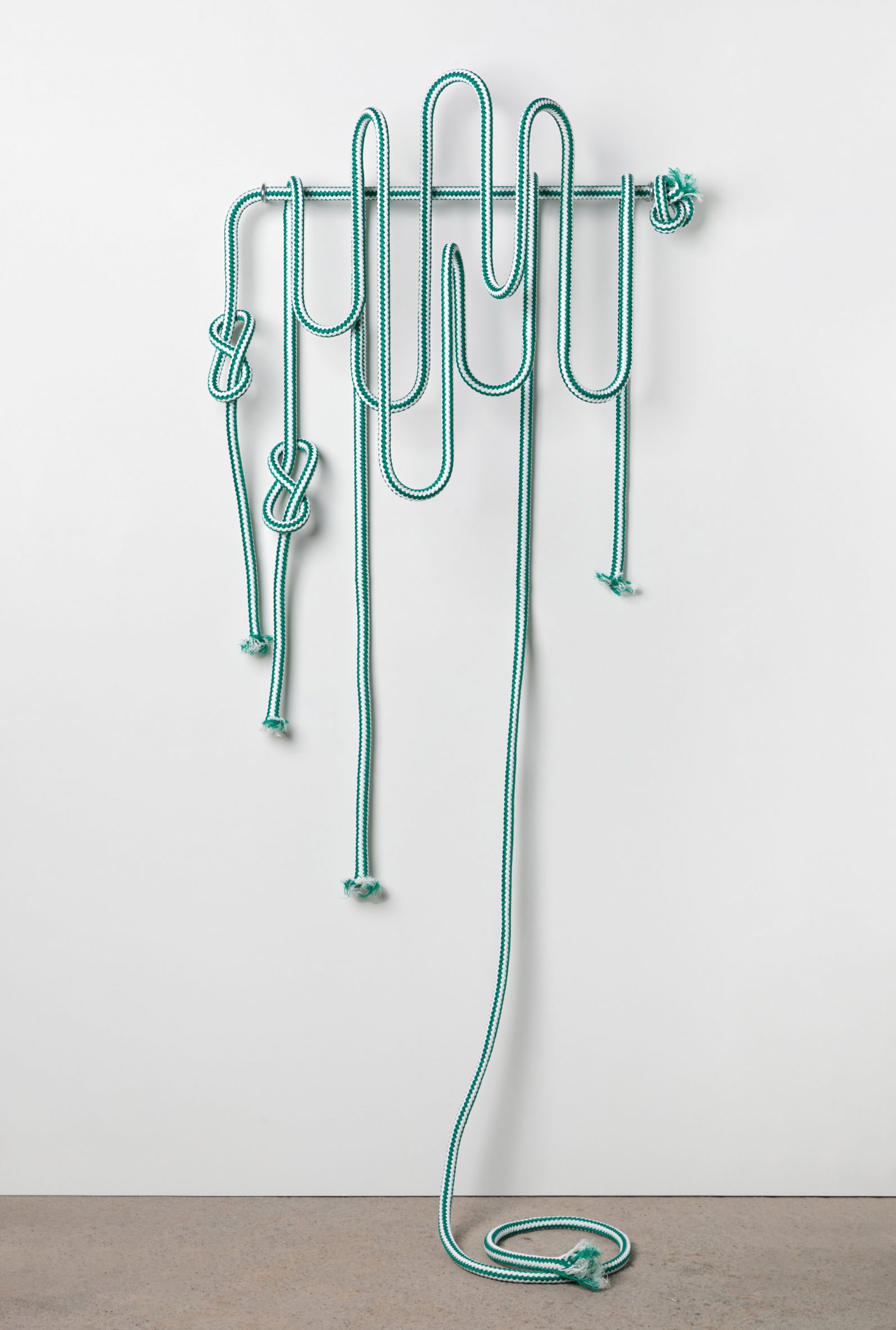 Loopy coat rack by Thórunn Árnadóttir from Hæ/Hi exhibition at DesignMarch