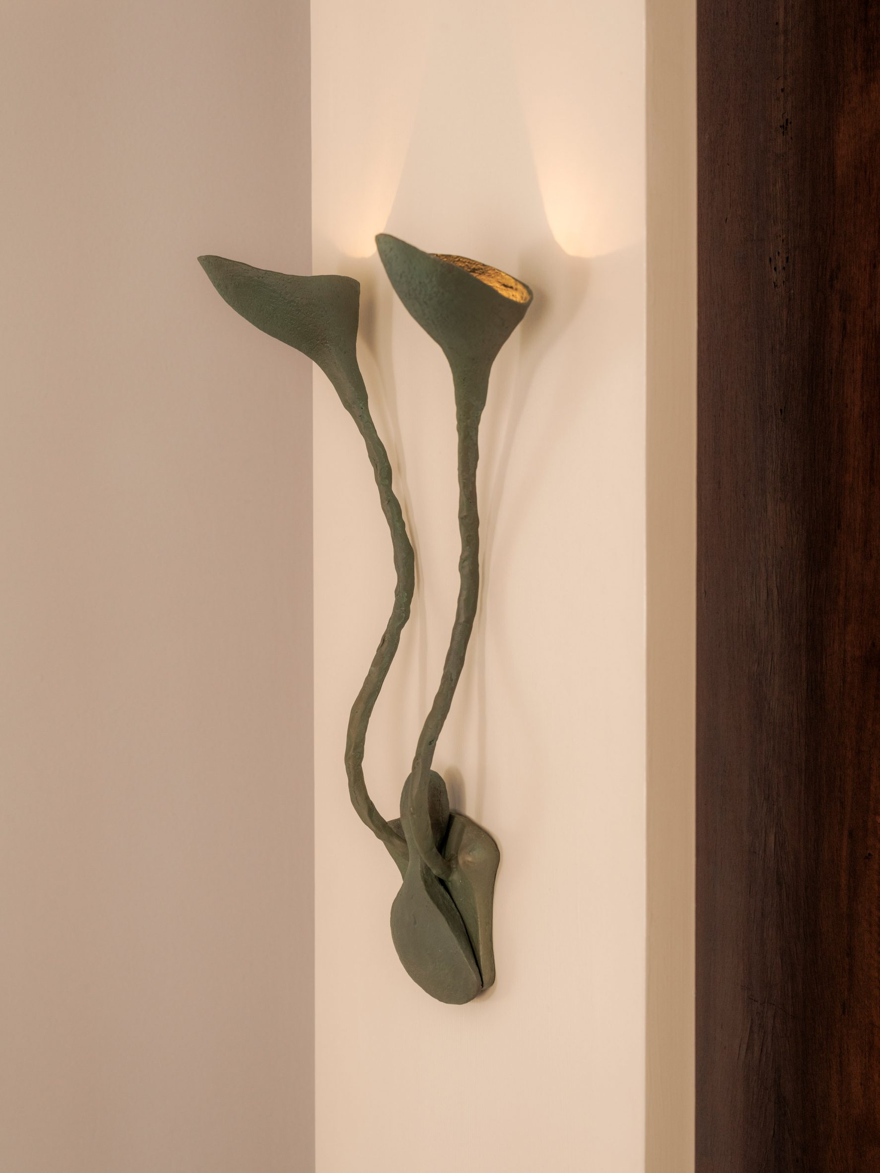Weed shaped sconce