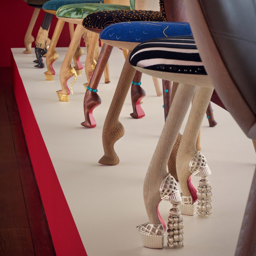 Chair collection by Pierre Yovanovitch and Christian Louboutin