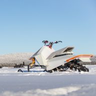 Alfa snowmobile by Vidde and Pininfarina from behind