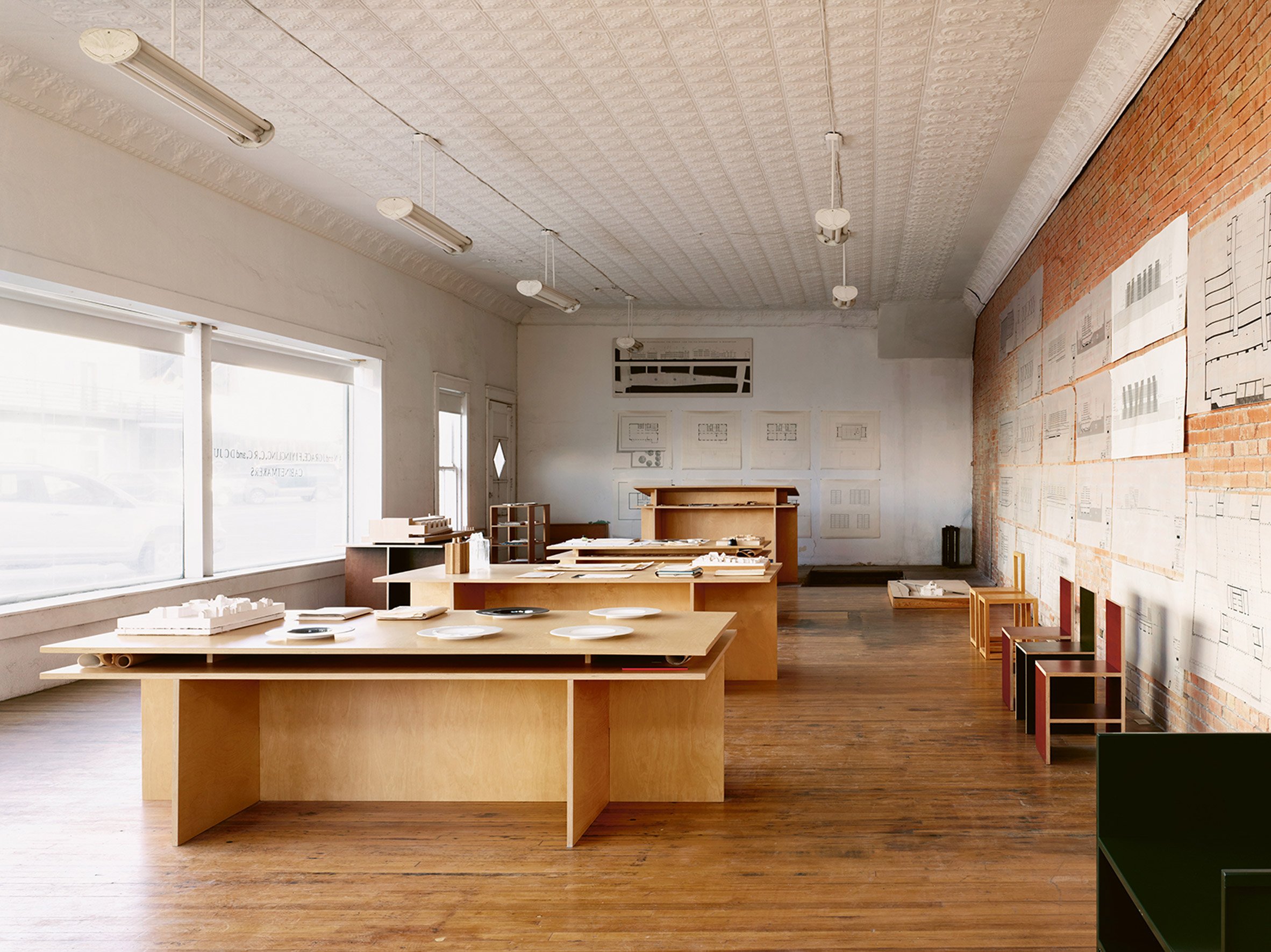 Donald Judd furniture: Slip Together Plywood Architecture Table