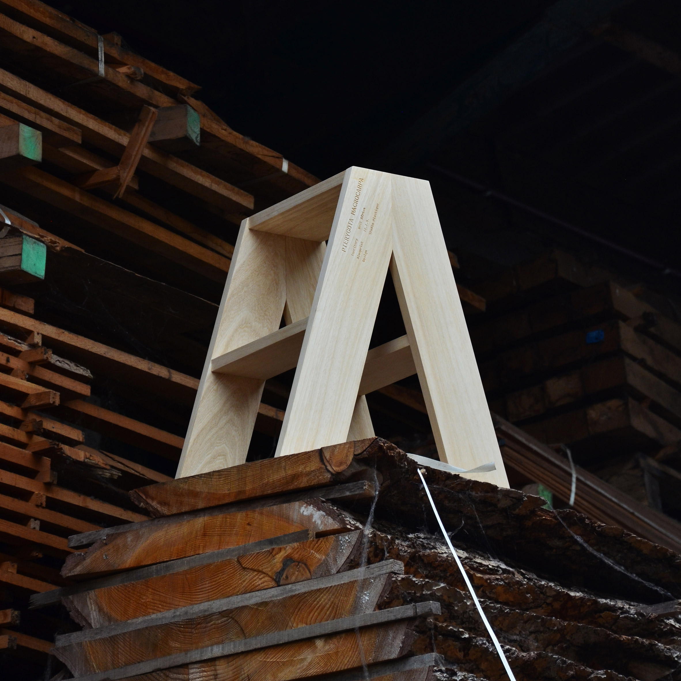 Wooden stool