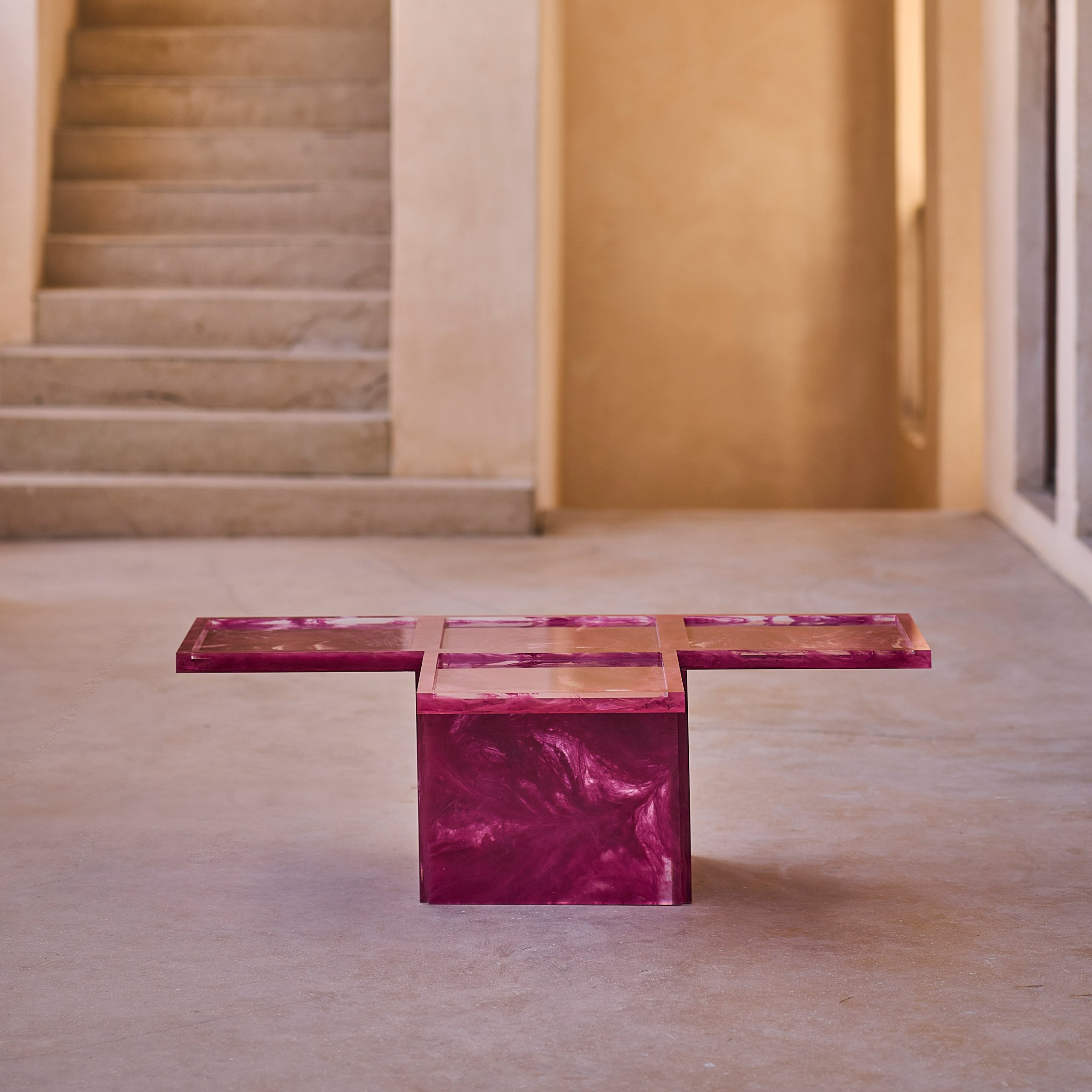 Wahaaj tables by Shaikha Al Sulaiti