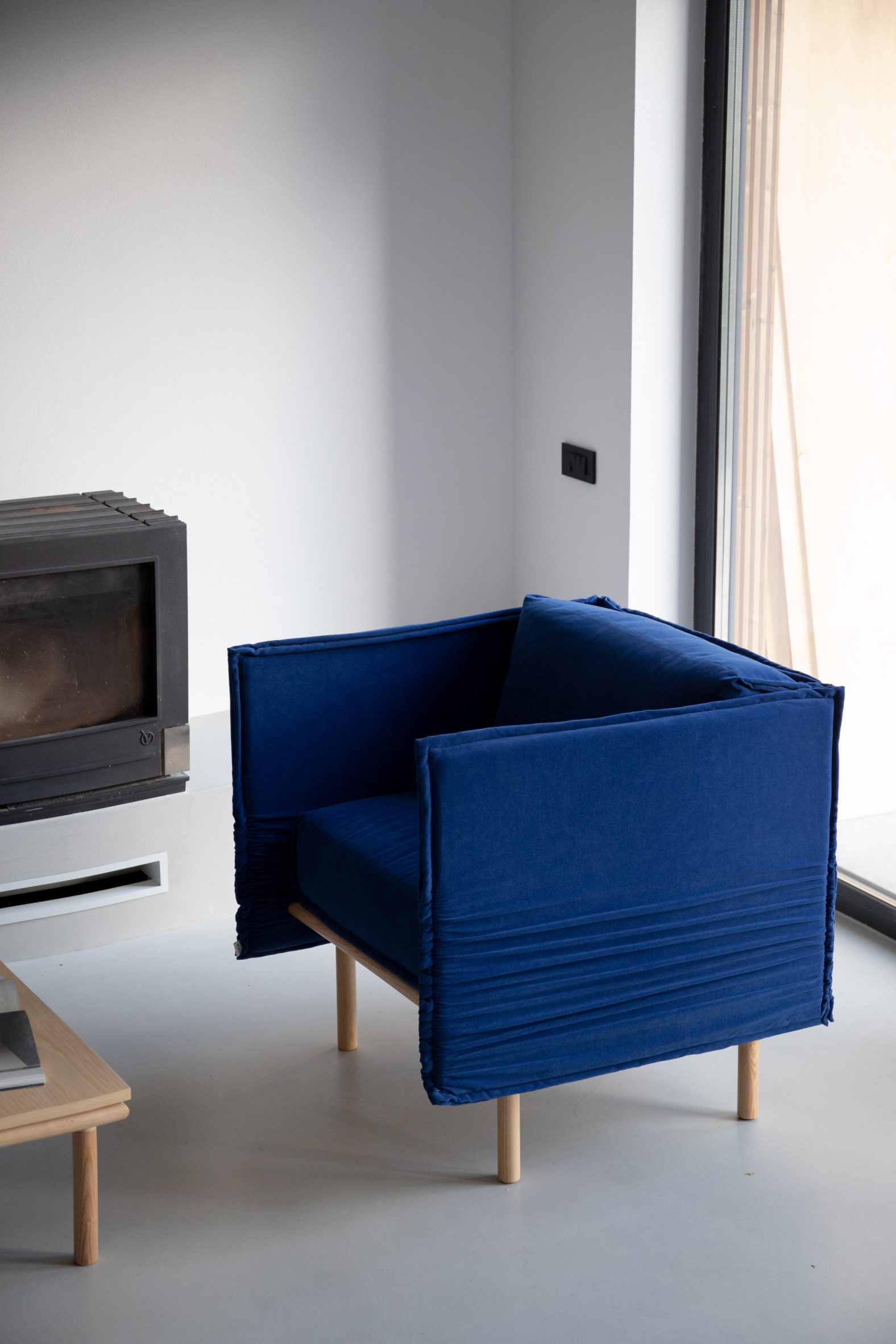 Blue Ripple seat by Askia Furniture